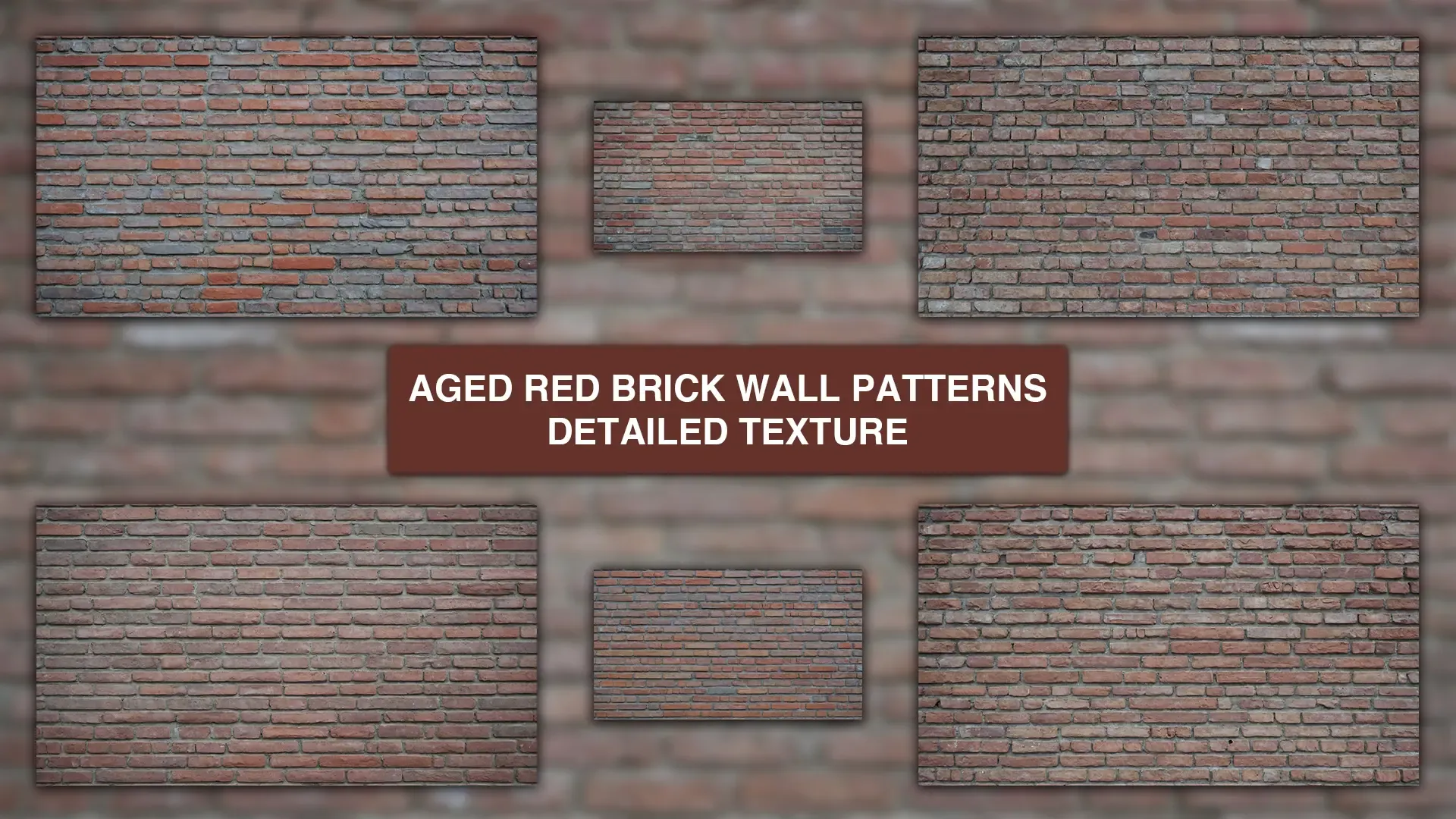 Aged Red Brick Wall Patterns Detailed Texture Background Images Pack